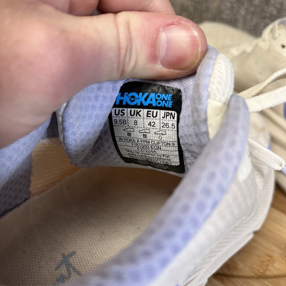 HOKA FP Movement Women's Size 9.5 Clifton 9 Lilac Limited Edition Sneakers Shoes - Picture 6 of 12